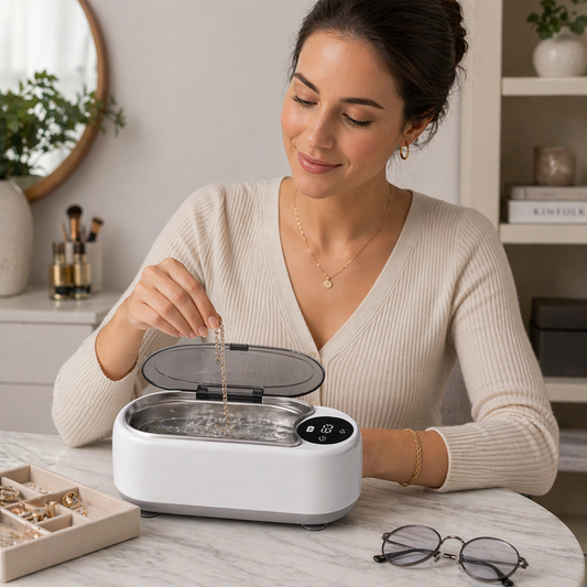 Limpiador ultrasónica de joyas, relojes, lentes y gafas